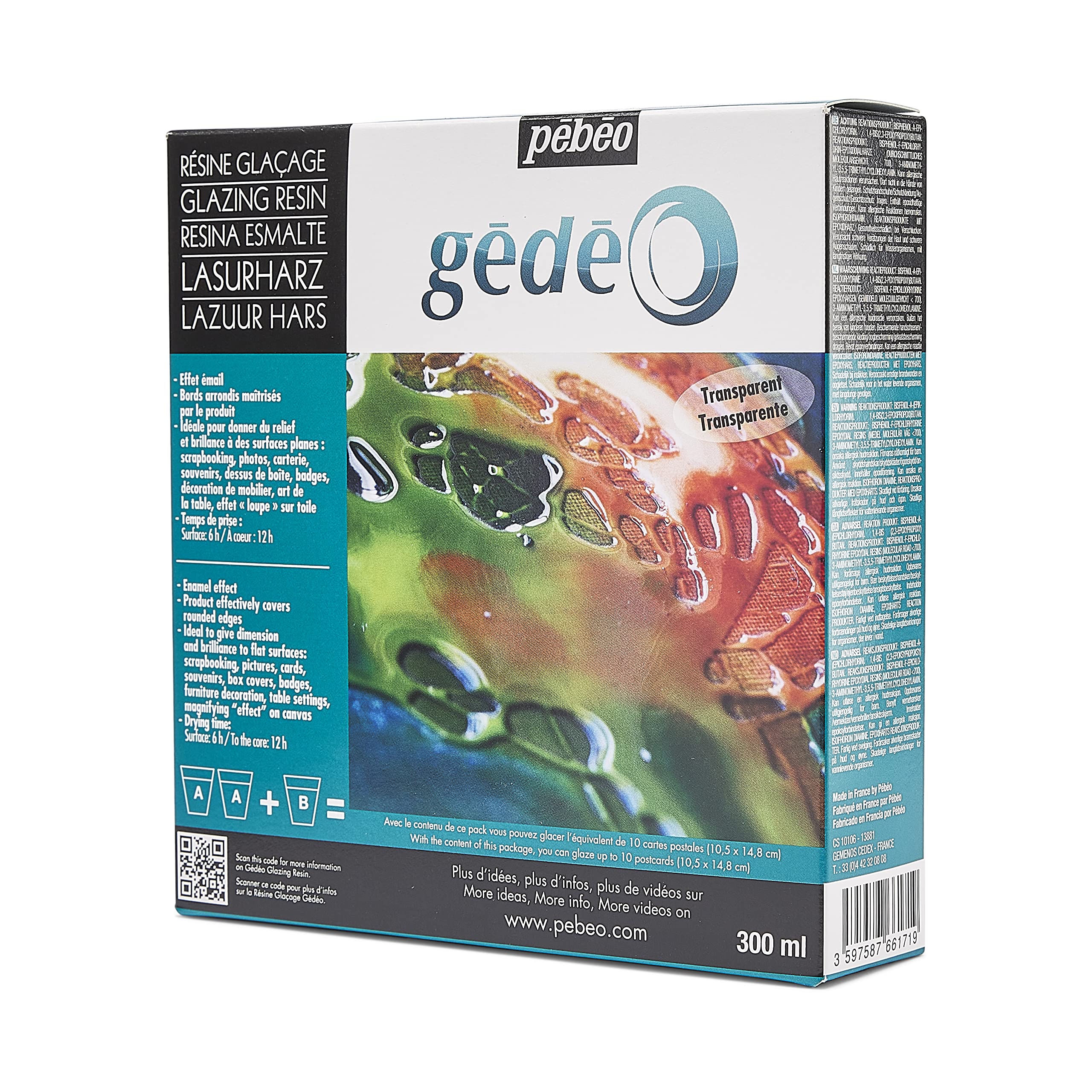 Gedeo 766171 żywica glazurująca, przezroczysta, 300 ml