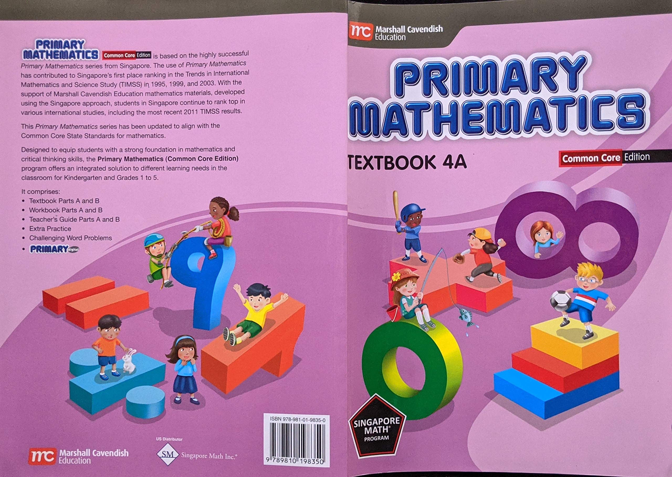 Textbook 4 A Common Core Edition pour progresser en calcul