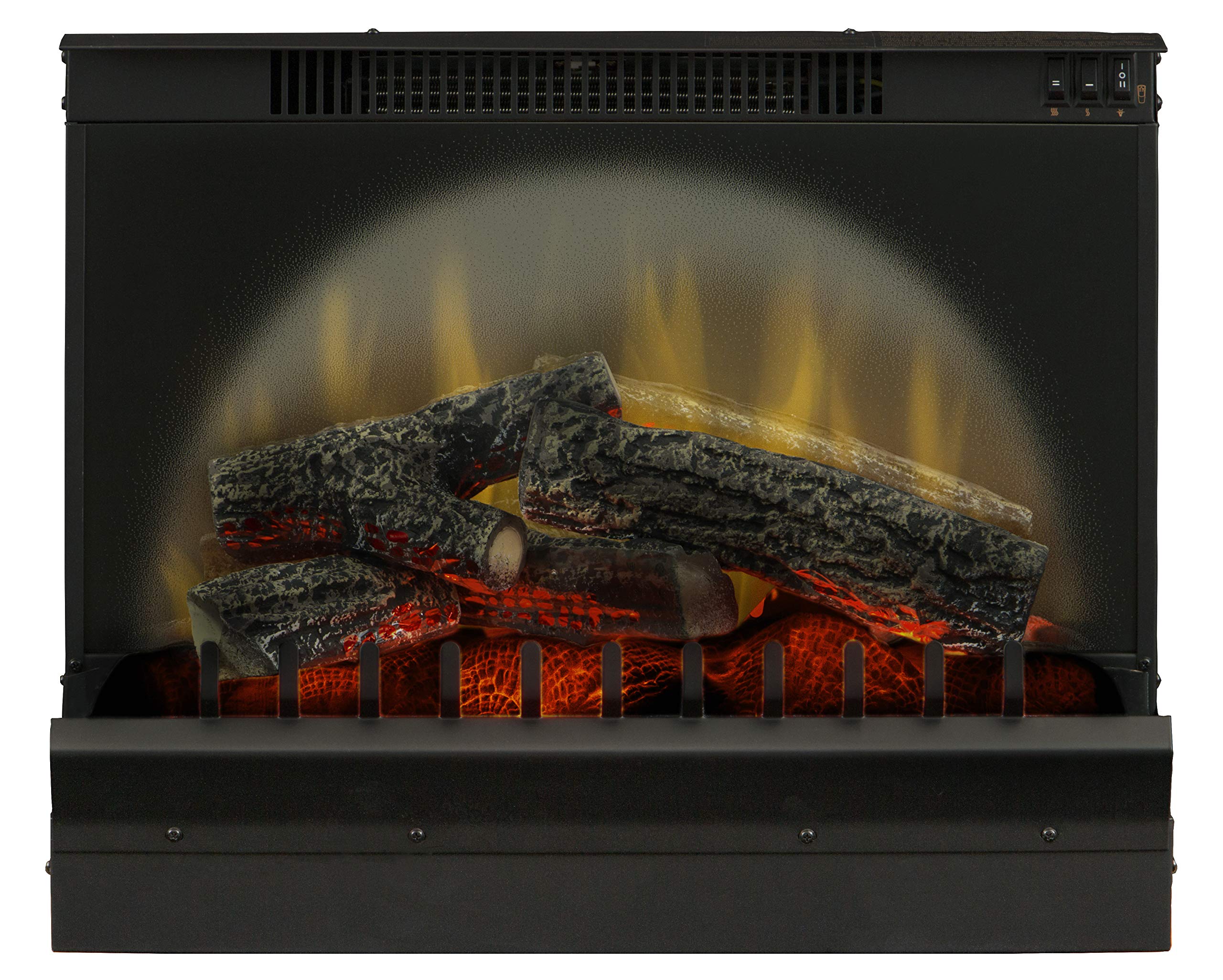 Amazon.com: Dimplex DFI Series 23 Standard Log Set Electric Fireplace  Insert (Model: DFI2309), 4692 BTU, 120 Volt, 1375 Watt, Black : Home u0026  Kitchen