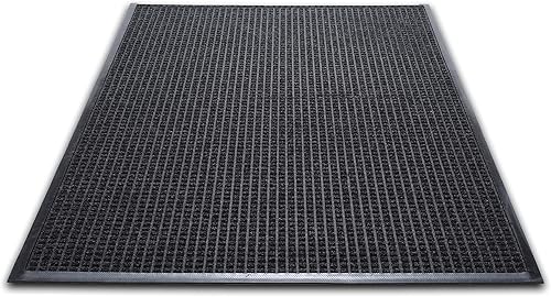 Tapete para piso de WaterGuard con tejido rascador para limpiar de caucho y nailon, Carbón, 1 Tennessee Volunteers