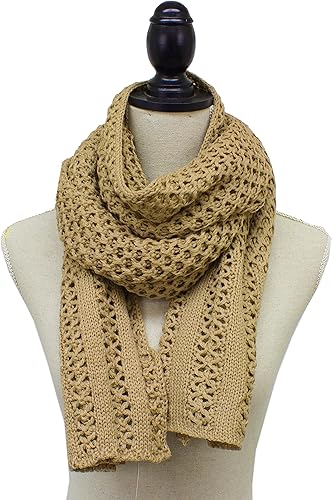 Miniatura 3 de stylesilove Bufanda oblonga de color sólido de punto clásico para mujer