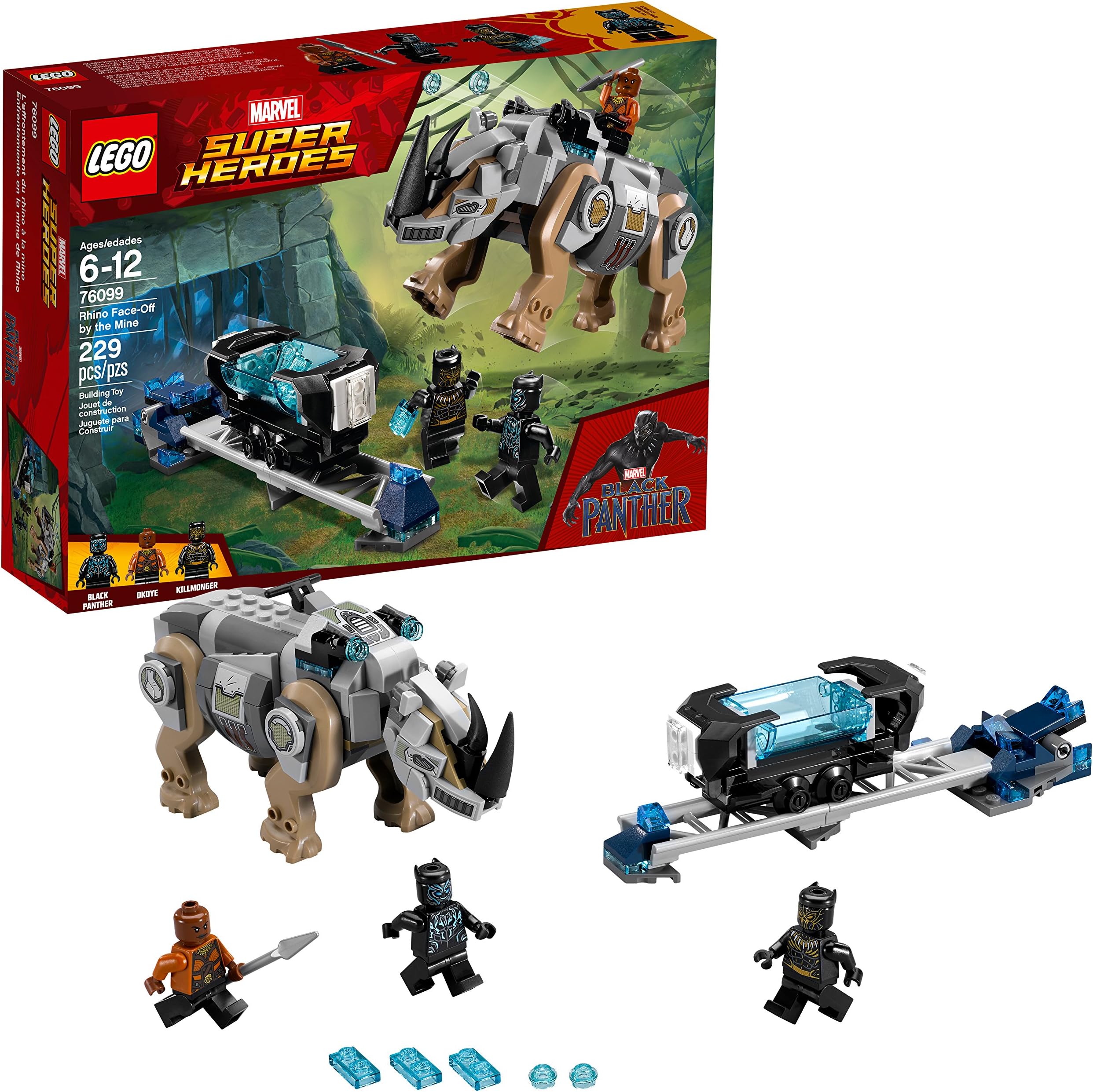 LEGO 76099 Marvel Super Heroes Black Panther Rhino Face-Off By The Mine