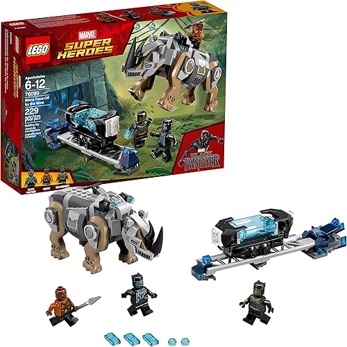Juego para armar LEGO Super Heroes Duelo contra Rhino junto a la mina 76099 (229 piezas)