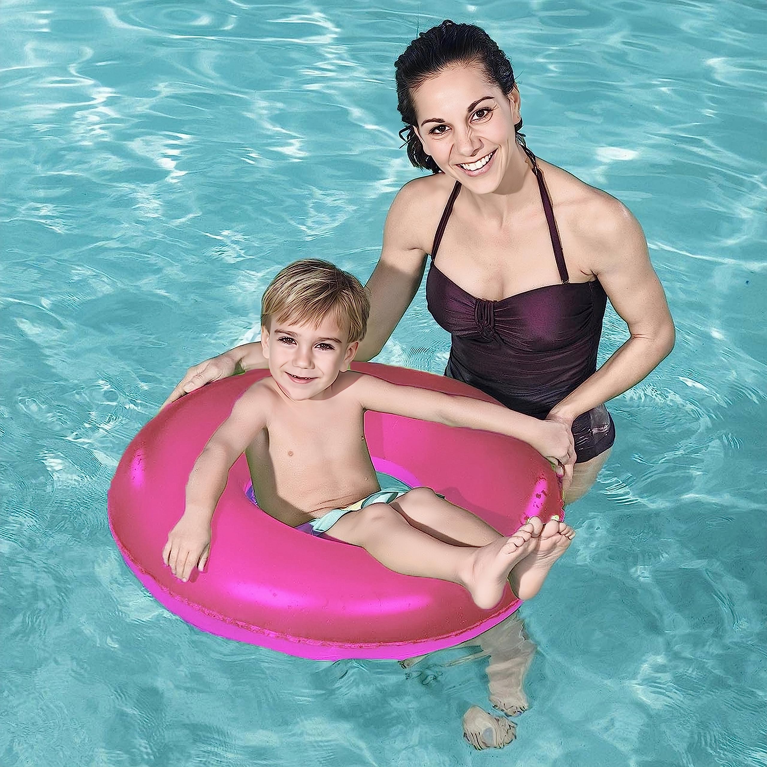Anillo de natación hinchable para adultos, para piscina
