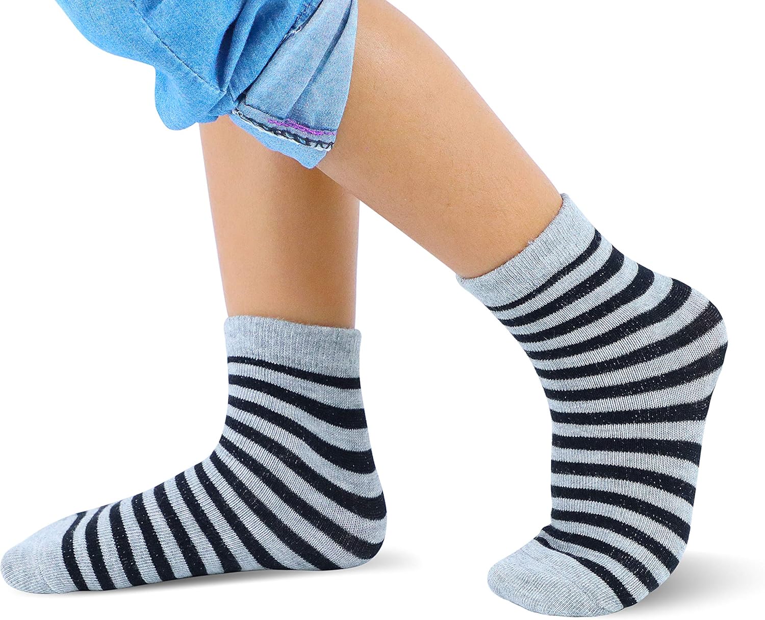 RATIVE 12-Pack Cotton Crew Socks for Unisex Baby Infant Toddler Kids Boys Girls: Clothing, Shoes & Jewelry