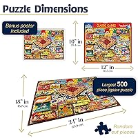 Vista 2 de White Mountain Puzzles Classic Games - Rompecabezas de 500 piezas