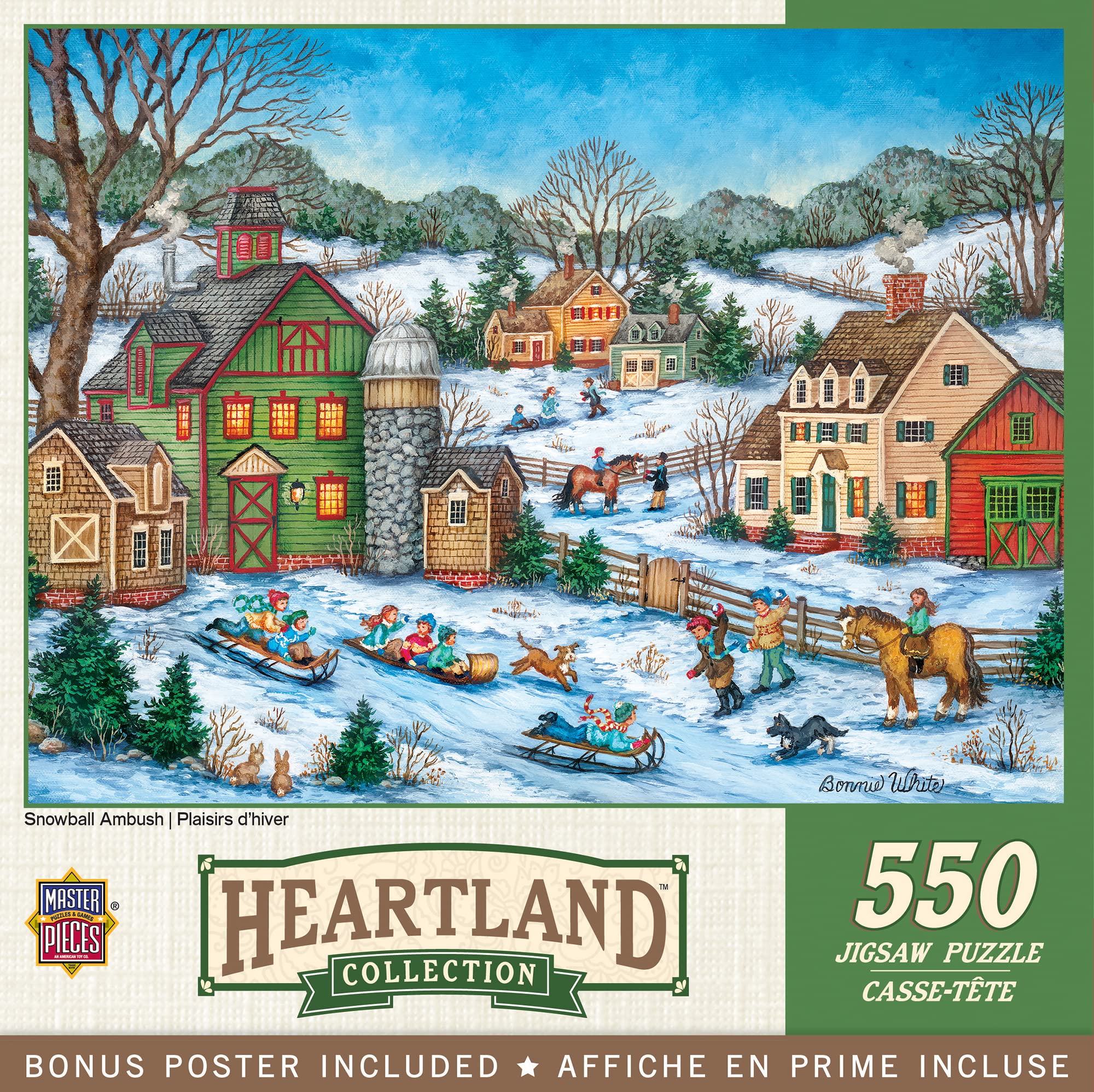 Heartland Collection - Snowball Ambush 550pc Puzzle