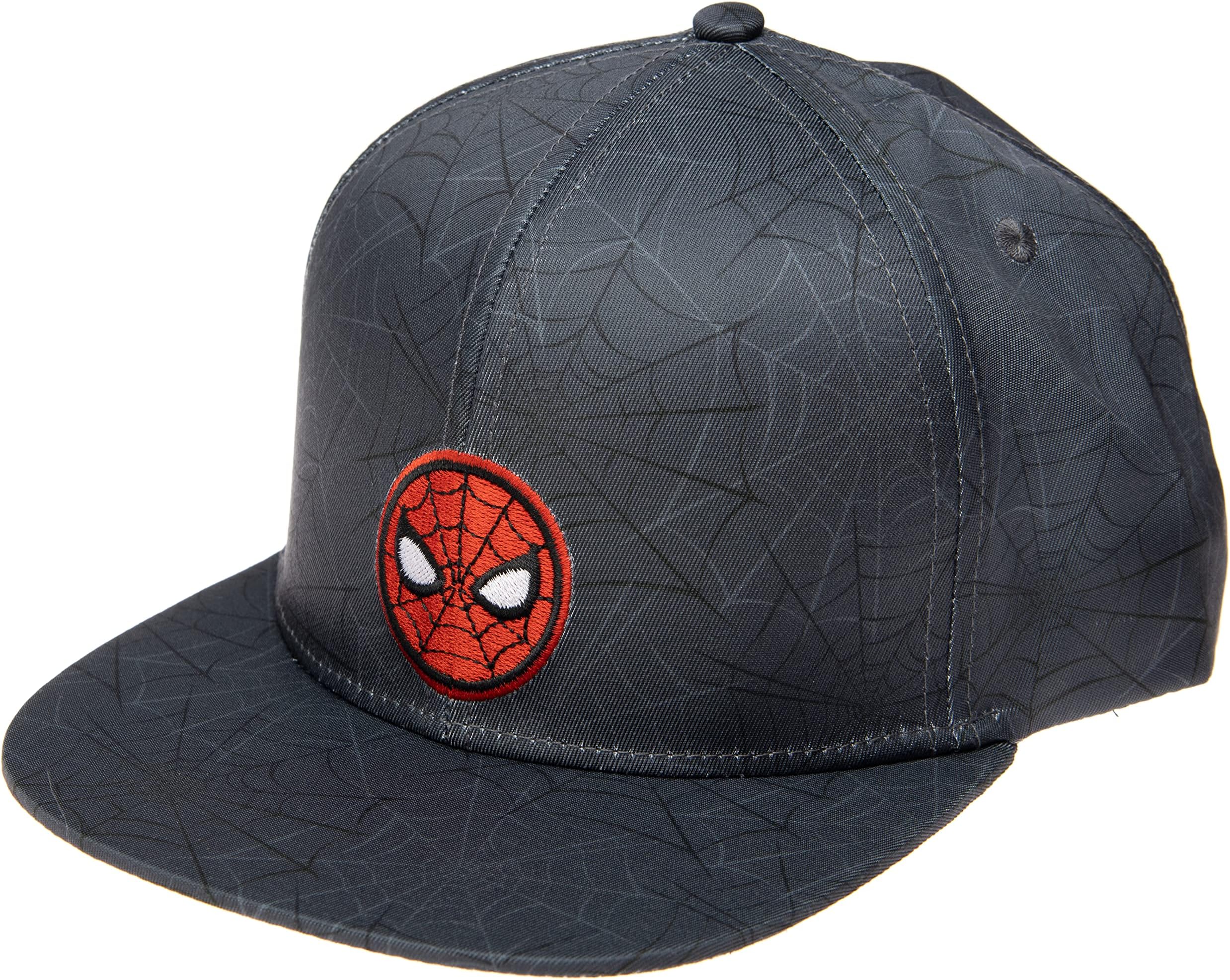 Comics Mens Spiderman Character Costume Embroidered/Printed Snapback Flatbrim Baseball Cap Hat