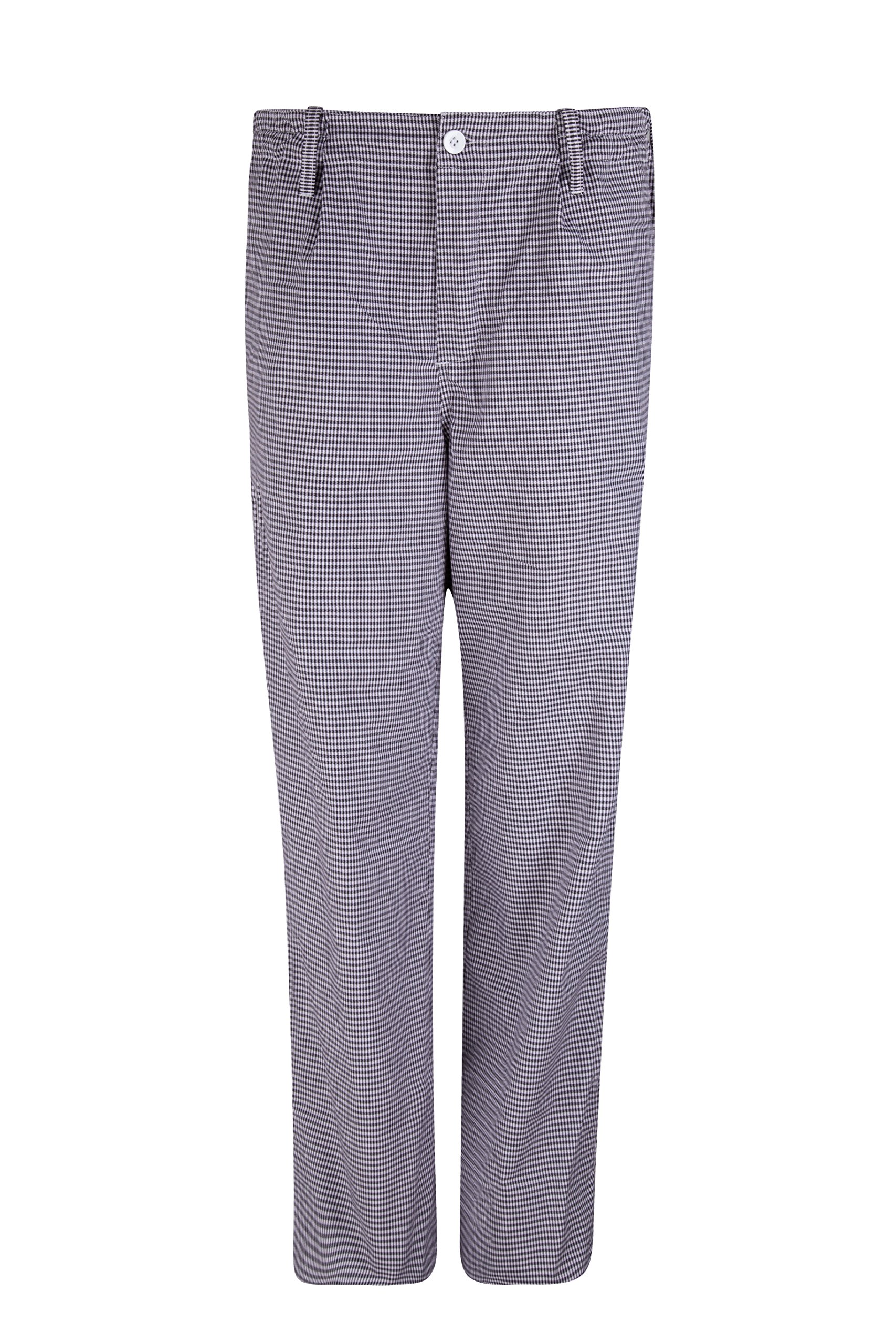 Clinotest Pantalon de cuisinier/boulanger, pantalon de travail, vêtement de cuisine, élastique avec bouton et fermeture éclair, couleur Pepita