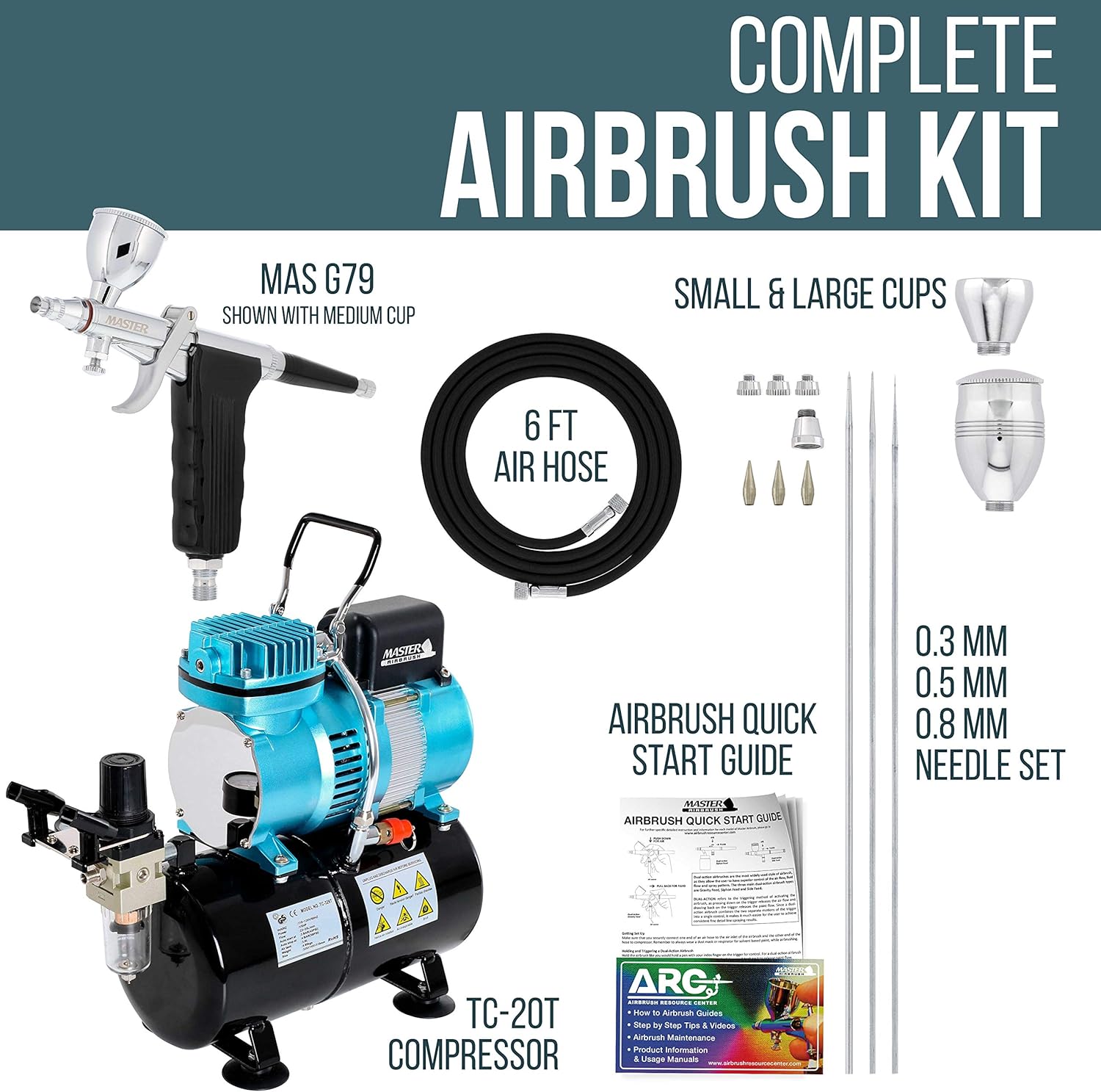 Model G79-PROSET Airbrushing System with Compressor