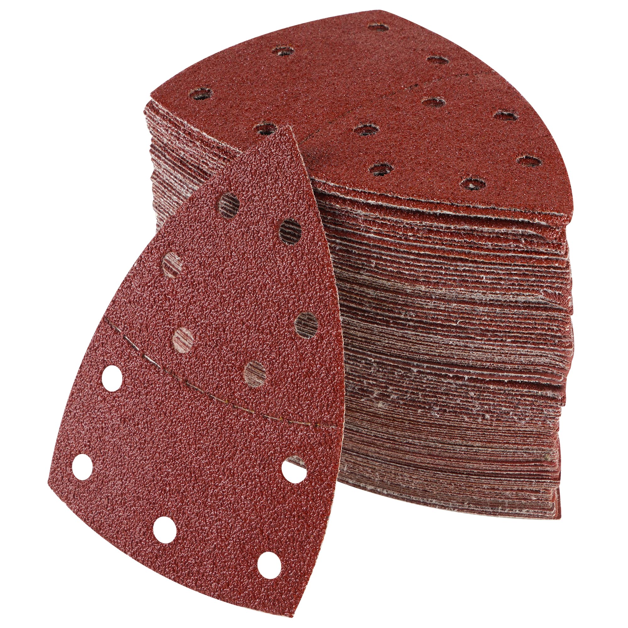 100 Stück Schleifpapier Dreieckschleifer 105 mm x 152 mm, Deltaschleifer Schleifpapier Set : 10*P40, 15*P60, 15*P80, 15*P120, 15*P180, 15*P240 15*P400 für professionellen Einsatz