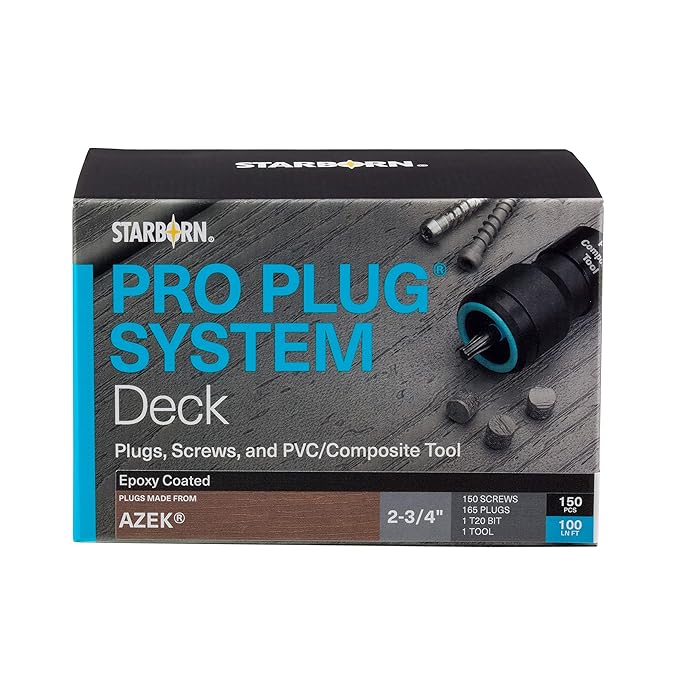 Buy Pro Plug System Plugs and Epoxy Screws for Azek Brazilian Walnut