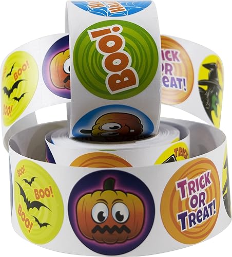 Miniatura 3 de Kangaroo Paquete de 500 calcomanías espeluznantes de Halloween