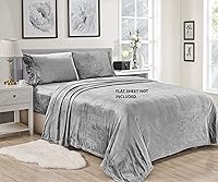 Vista 4 de Luxury Elegance - Juego de sábanas de microfelpa de terciopelo extra suave, 2 piezas, tamaño individual, color burdeos