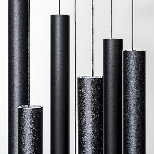 Vista 25 de Corinthian Bells by Wind River - Campana de viento verde de 74 pulgadas para patio, patio trasero, jardín y decoración al aire libre