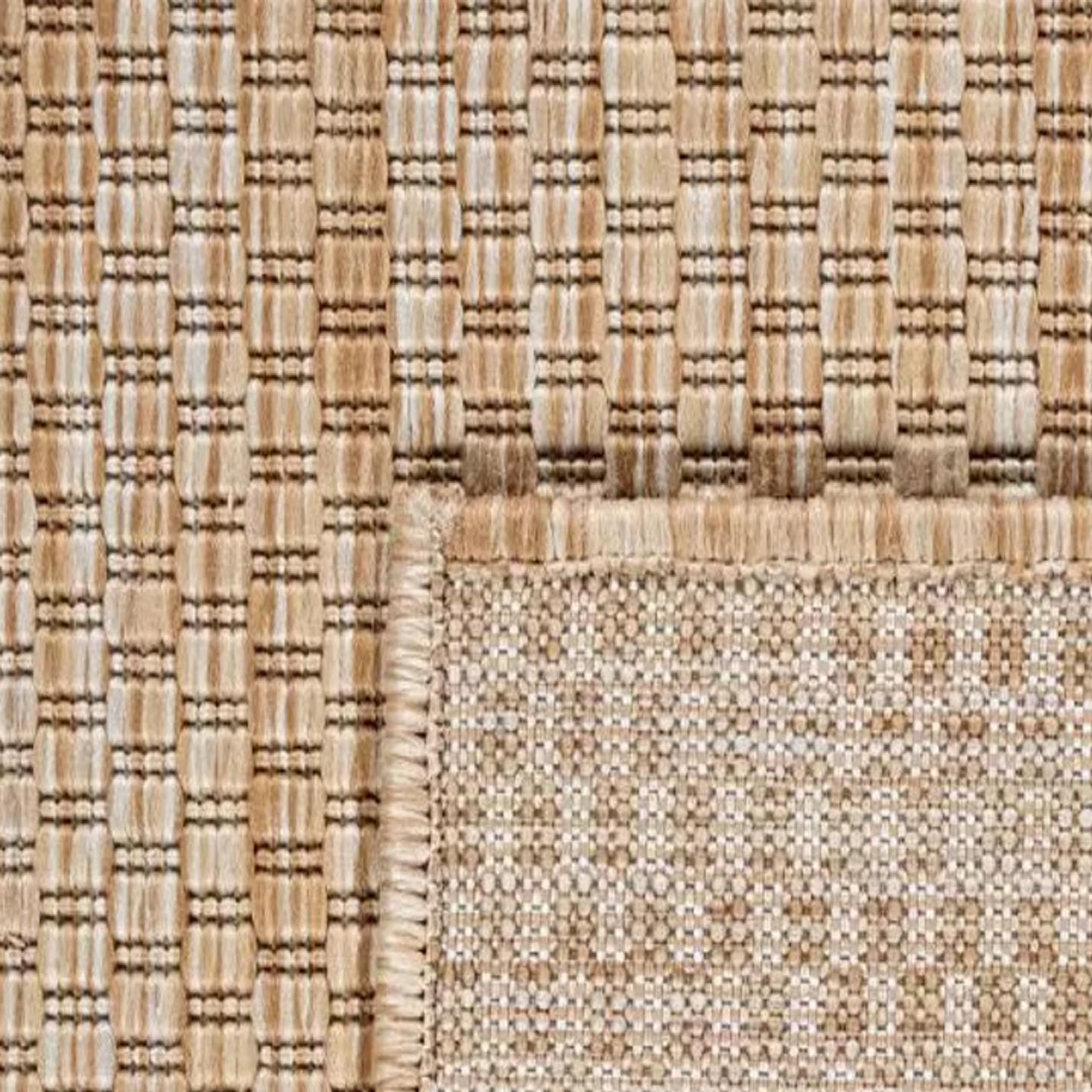 Teppich-Traum para terraza Comedor Cocina Avance salón Pasillo Resistente a la Intemperie fácil de Limpiar Transpirable Antimanchas Duradero Beige 120-x-170-cm
