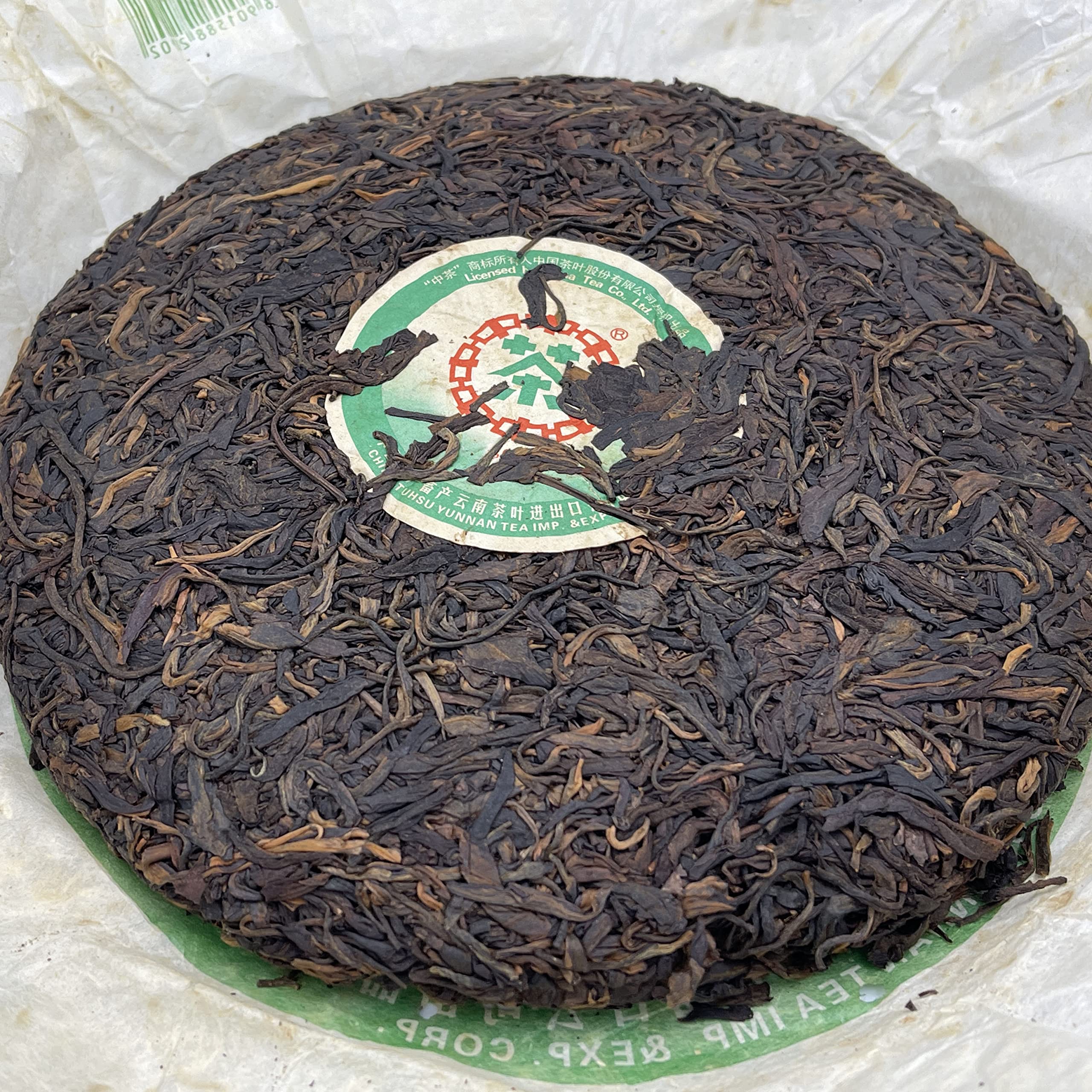 China Tea 2006 Tè Pu-Erh Crudo (Sheng) Montagna Bulang Torta 380g
