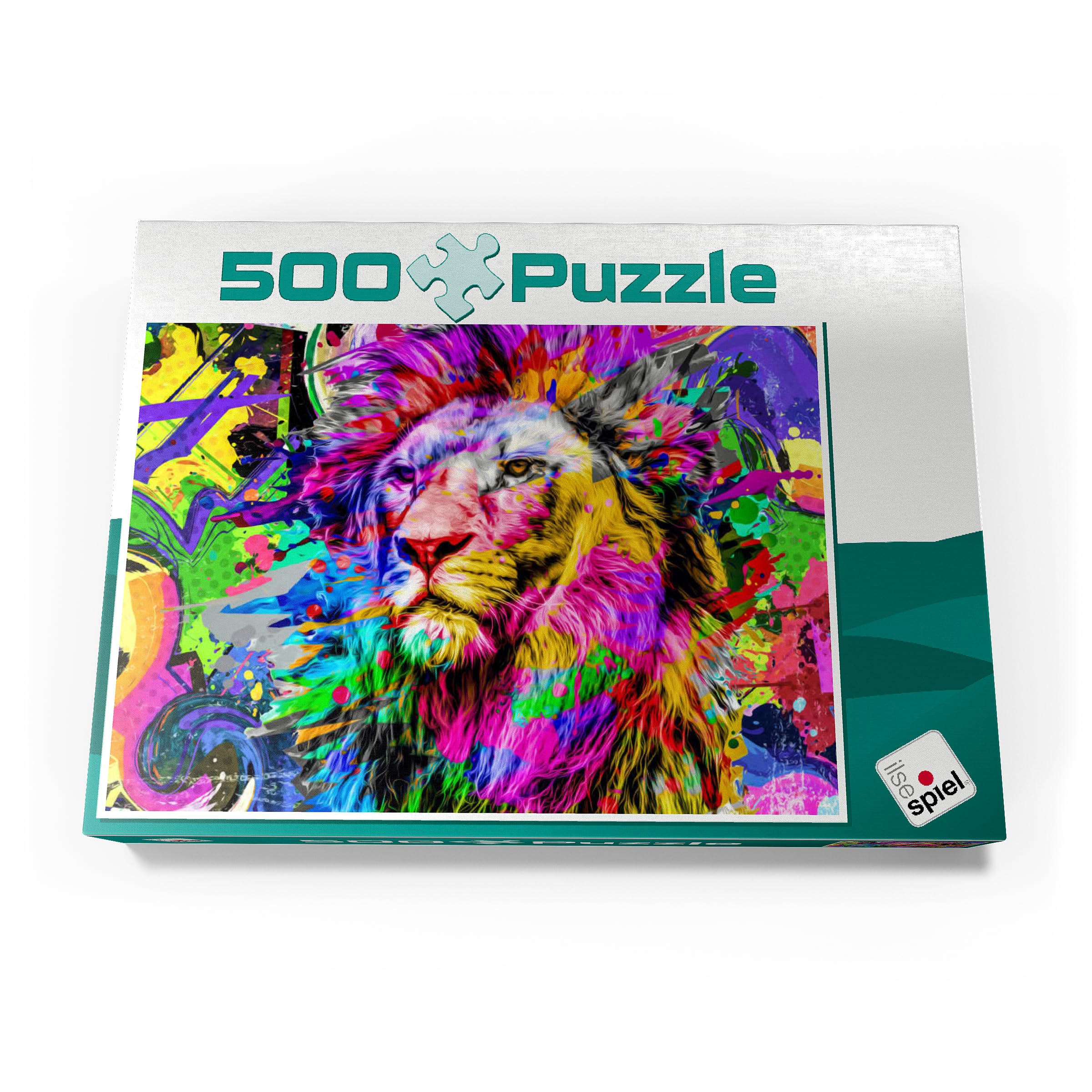 MyPuzzle 'Fantastic Lion' 500 Piece Jigsaw Puzzle - Premium Quality, Made In USA - View #6