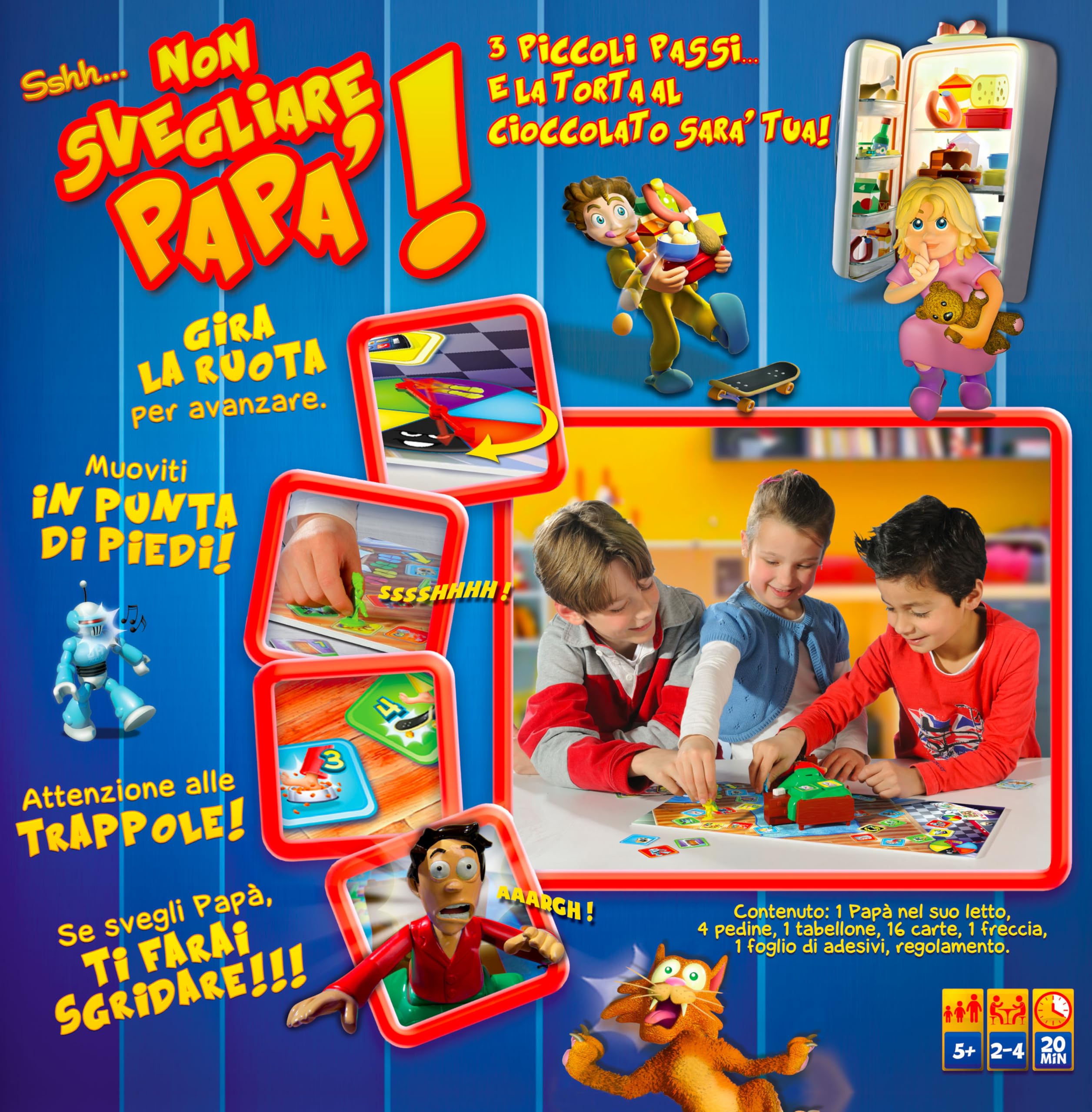 Goliath Rocco Toys - Jeu d'apprentissage "Non Svegliare Papà" - Modèle 70583.106, Motifs : Or « Multicolore »