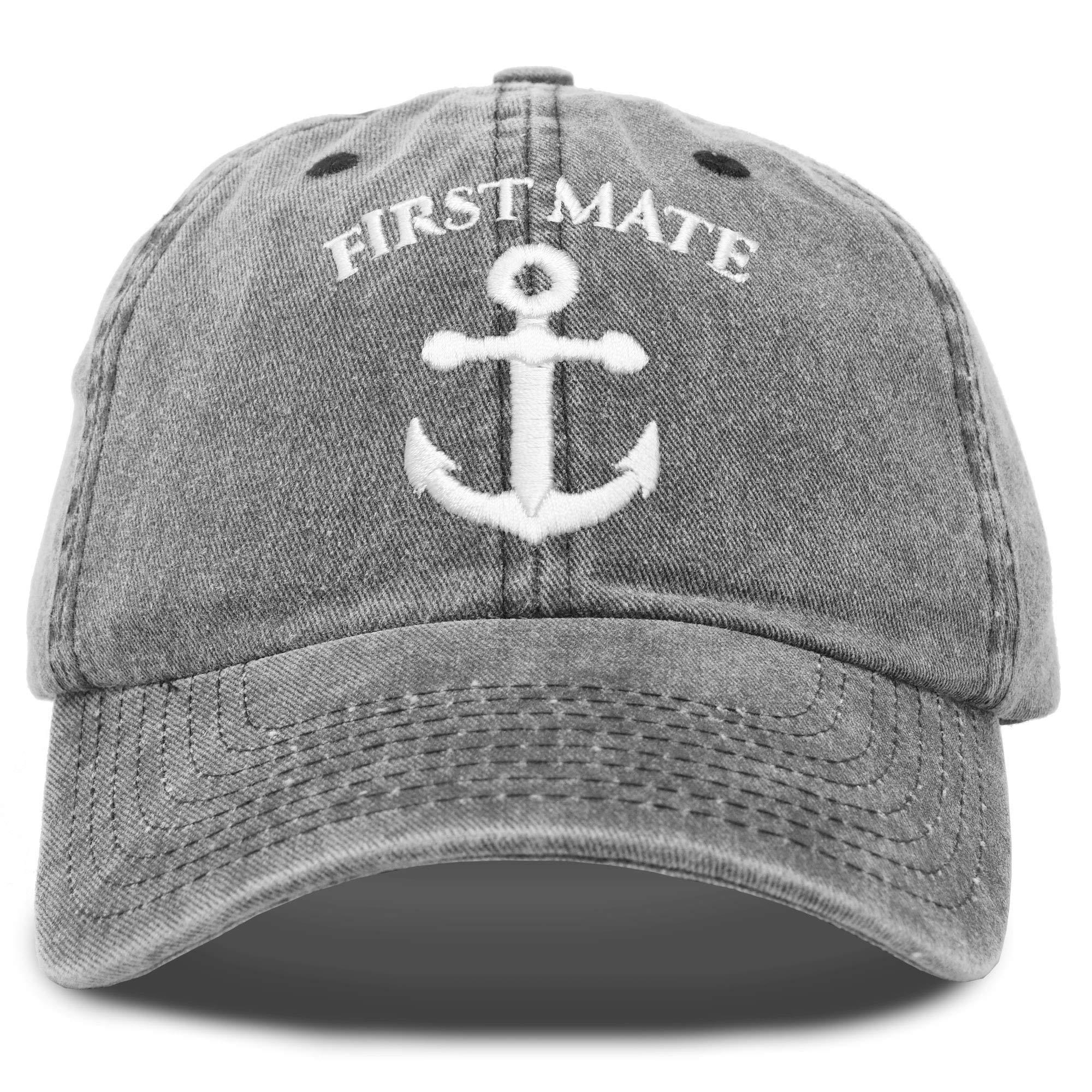 DALIXFirst Mate Hat Sailing Baseball Cap Sailor Gift Men Women Vintage