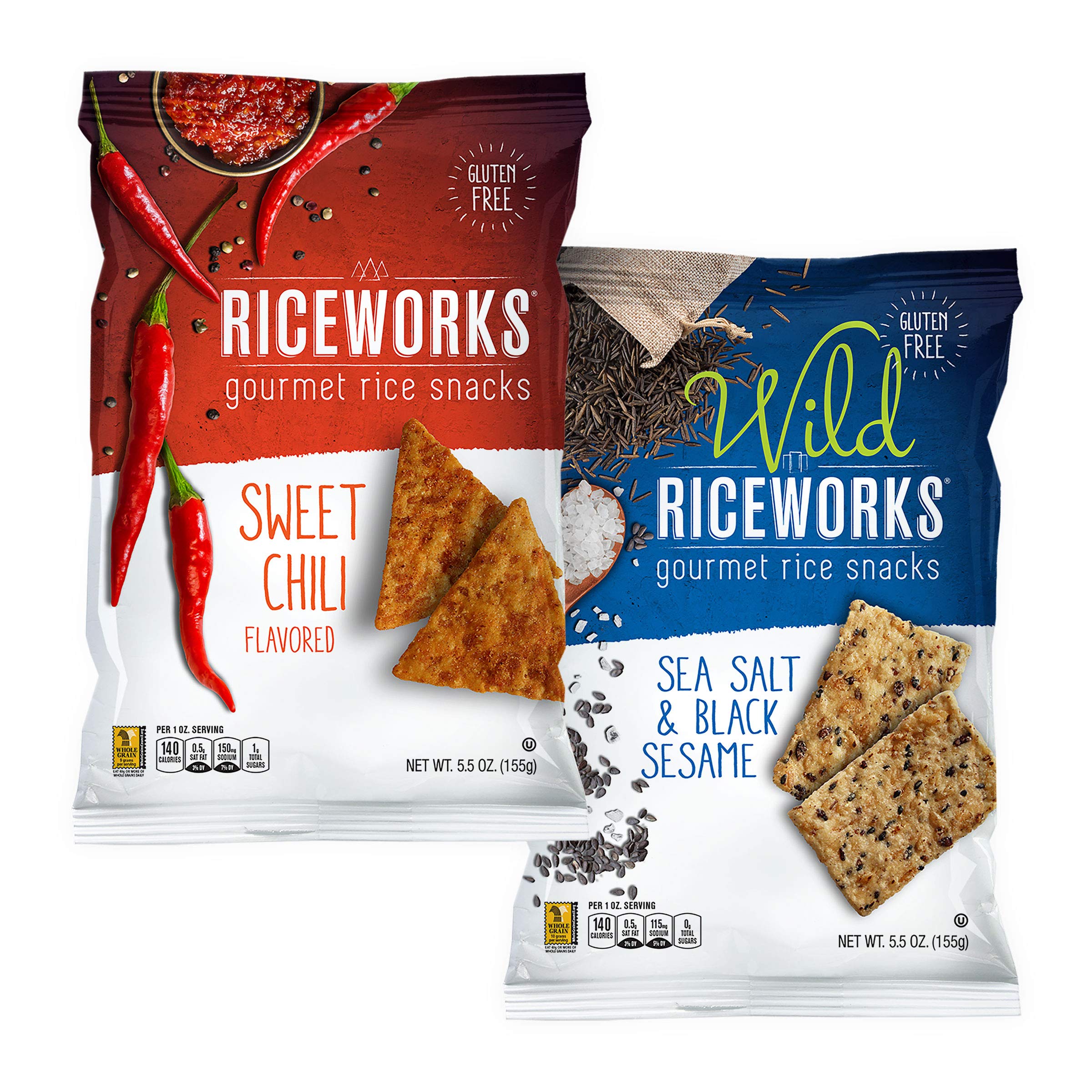 Buy Riceworks Rice Chips & Snacks Sweet Chili and Sea Salt Black Sesame