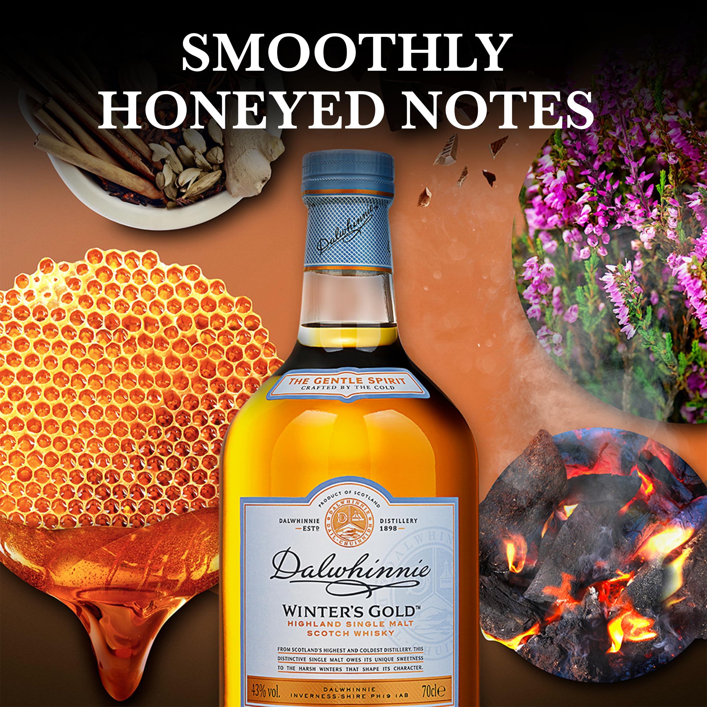 Dalwhinnie Winter's Gold Whisky Single Malt 43% 70cl sous étui