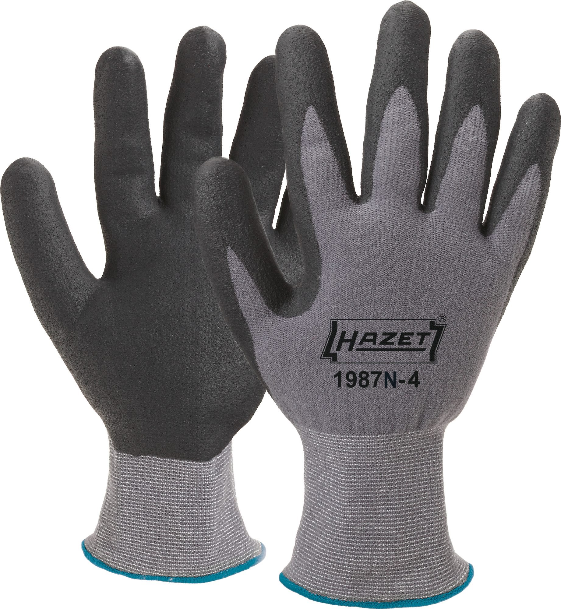 Hazet Handschuhe 1987N-4, Mikroschaum-Beschichtung, Wasserabweisend