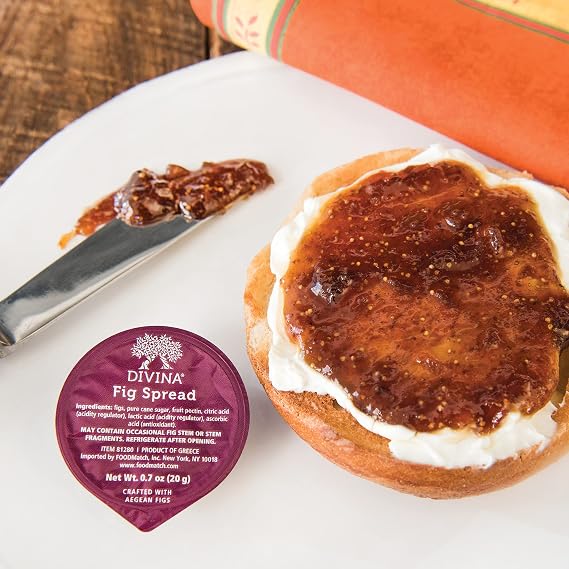 DIVINA Spreads Portion Mini, 0.7 oz, 20 Count (Fig Spread)