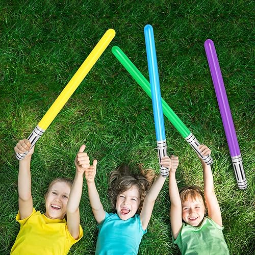 Miniatura 6 de 16 piezas de sable de luz inflable, sable de luz de LIYDE inflable, bolsas de fiesta, rellenos de calcetines, espadas inflables para fiestas