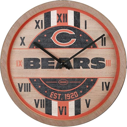 FOCO NFL Wooden Barrel Wall Clock product photo