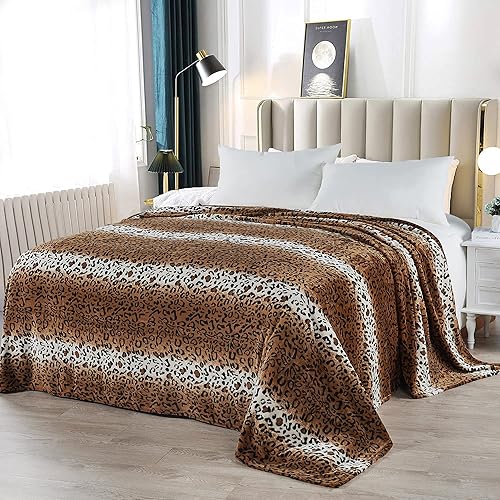 Miniatura 8 de Manta de cama de franela de forro polar con estampado de animales con bolsa de almacenamiento, portátil, de lujo, suave, ligera, transpirable, para