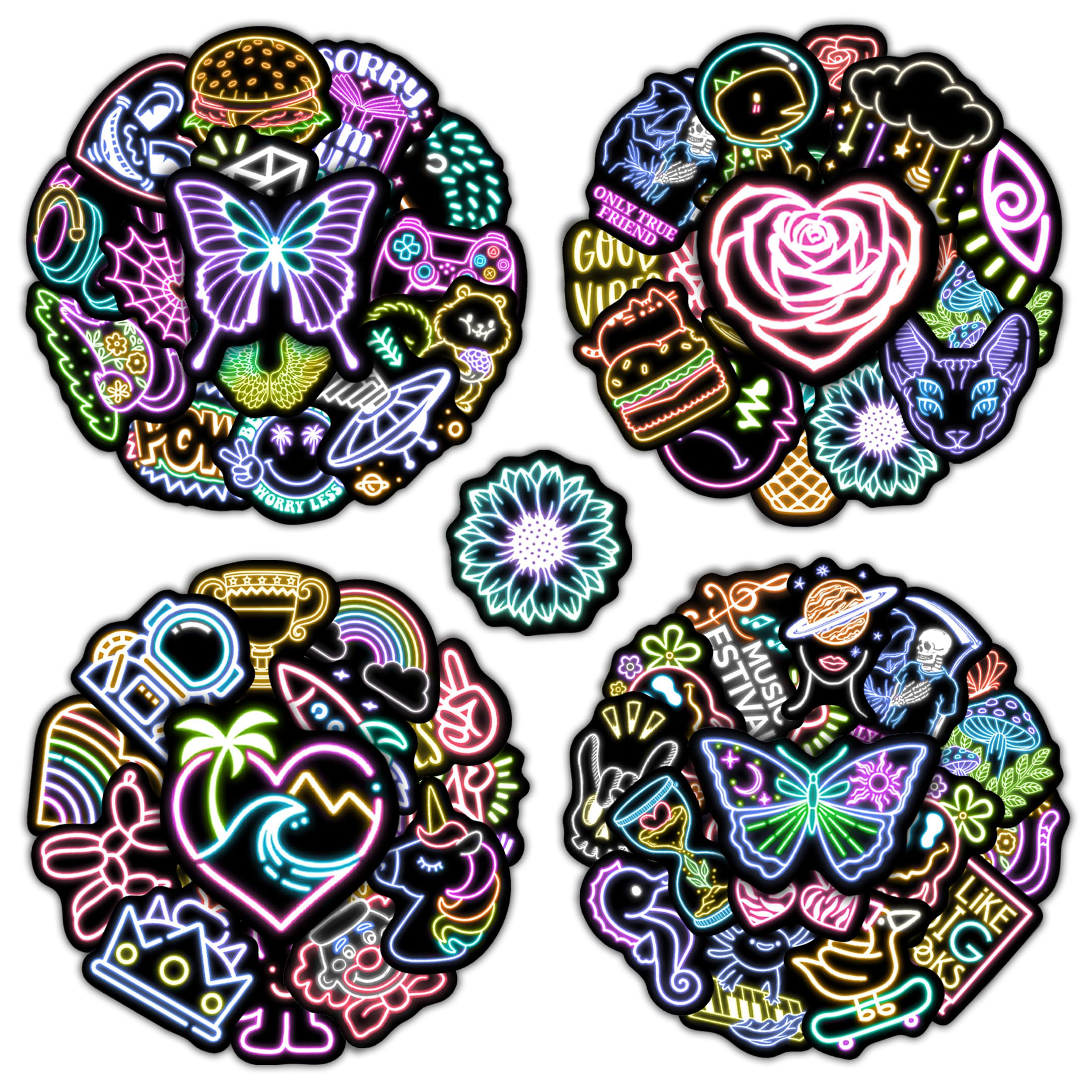 Kindle Water Bottle Stickers, 50 Pcs Inspirational Reading Laptop Decals, Waterproof Vinyl Bookmarks Diary Manuals Books Phone Cases Scrapbook