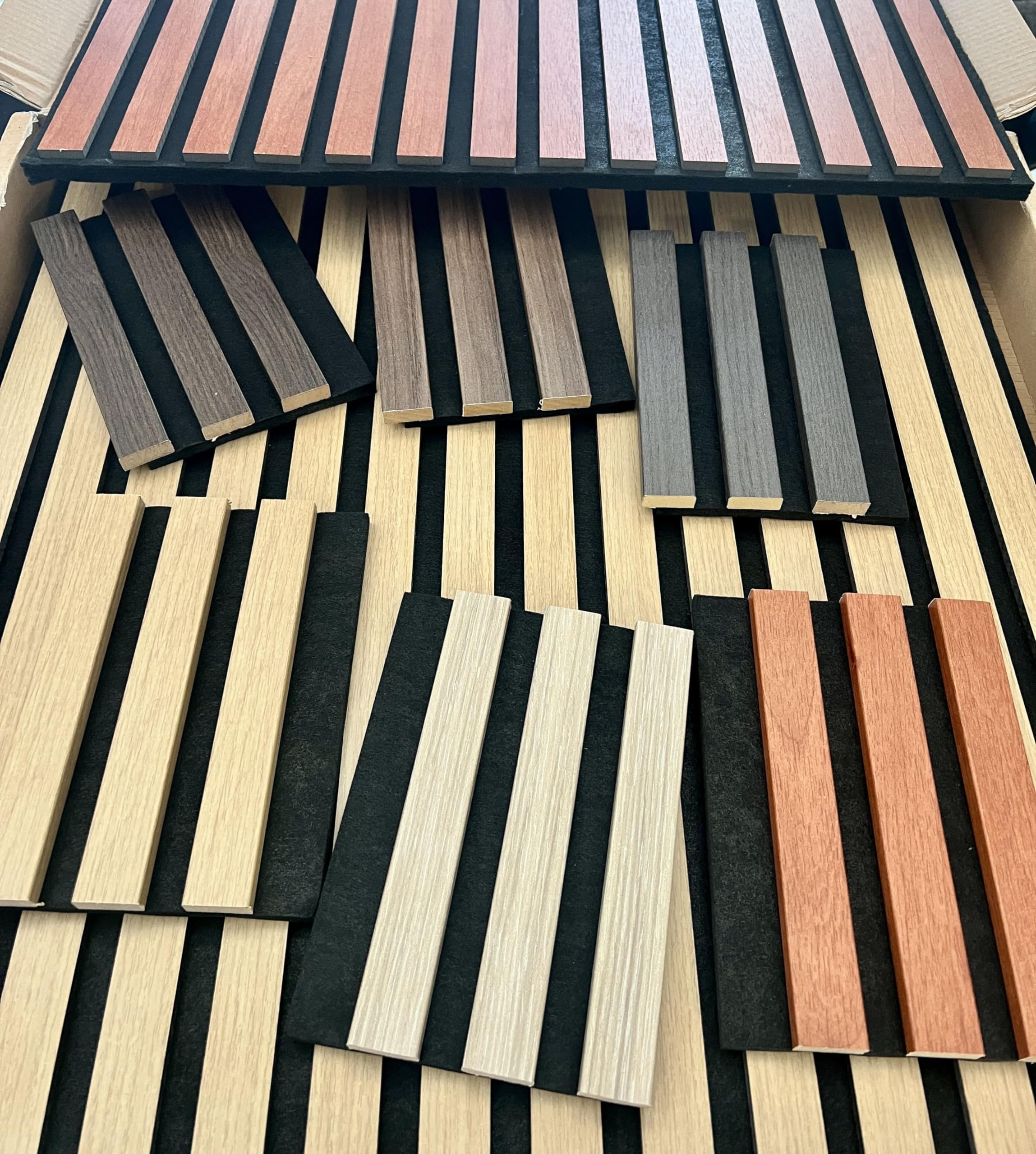 StickersLab - Pannello Acustico Fonoassorbente per Controsoffitto a Doghe Ignifugo B-s2 - Confezione 3 pz. (Antracite)