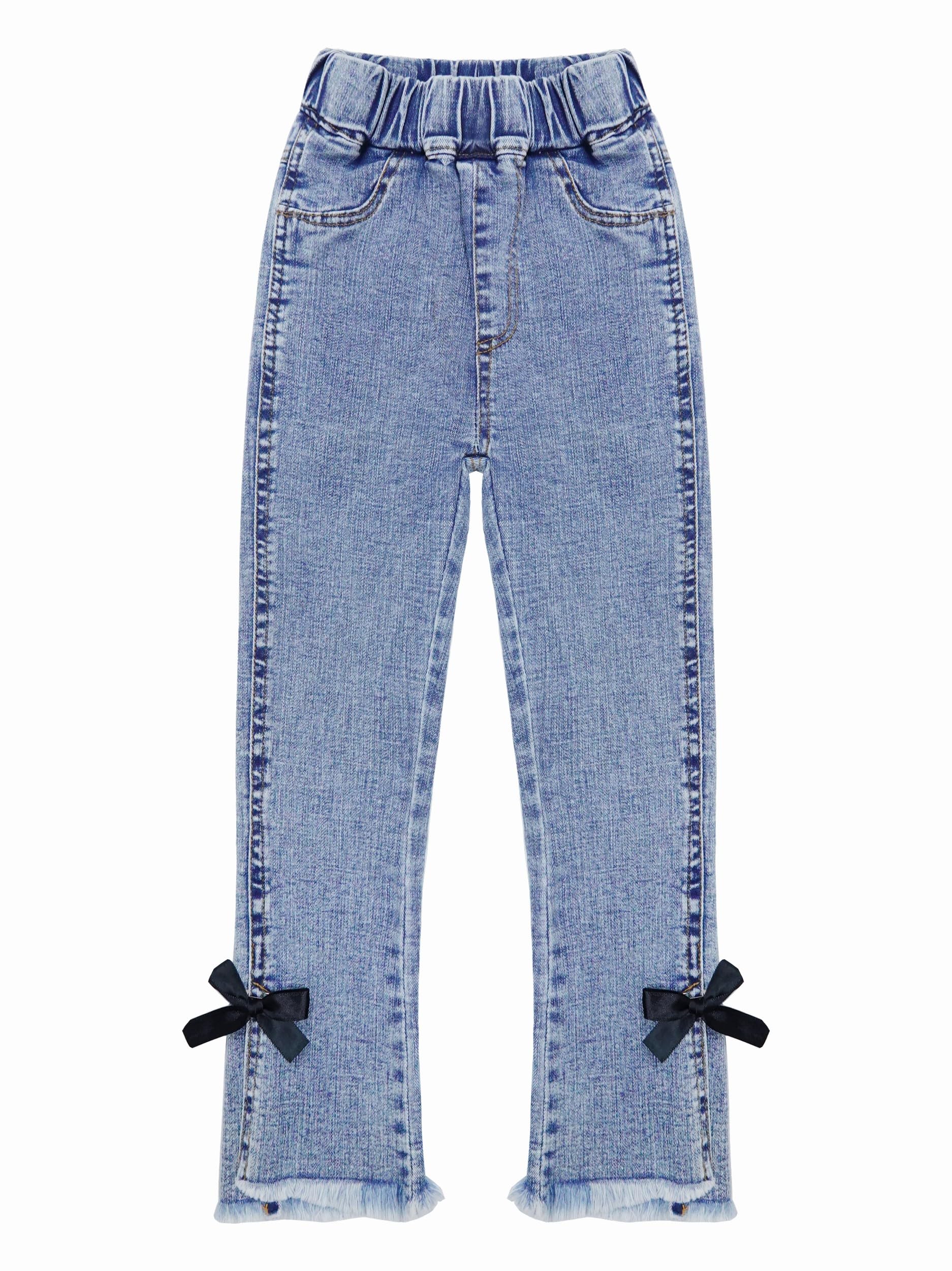 Jean déchiré enfants au style imprimé lettres branché et confortable - 5