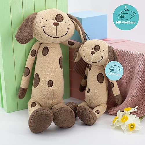 Miniatura 6 de MR VIVICARE Juguete de peluche de perro de pie de 13 pulgadas, juguetes de peluche de perro de dibujos animados, animales de peluche para niños y