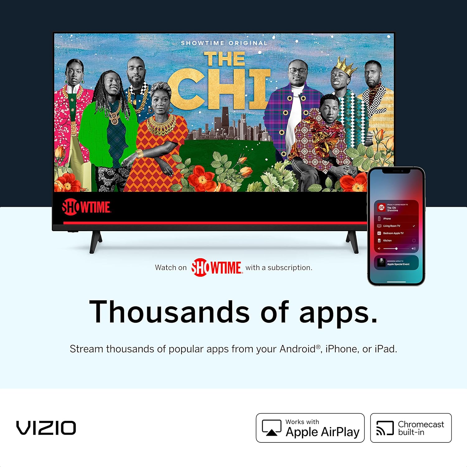 VIZIO 55-Inch OLED Premium 4K UHD HDR Smart TV with Dolby Vision, HDMI 2.1, 120Hz Refresh Rate, Pro Gaming Engine, Apple AirPlay 2 and Chromecast Built-in - OLED55-H1