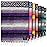 Hydration Nation Authentic Extra Large Mexican Blanket (70x50) - Handwoven Yoga, Serape - Artisanal Falsa, Beach, Camping, Picnic, Outdoor (Purple)