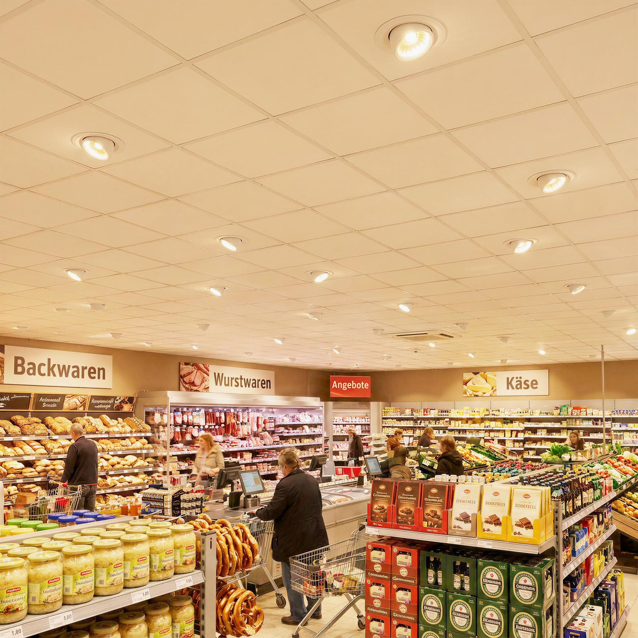Reflektor LED do zabudowy 38 W (W) neutralny biały wysuwany wychylny otwór Ø 175 mm