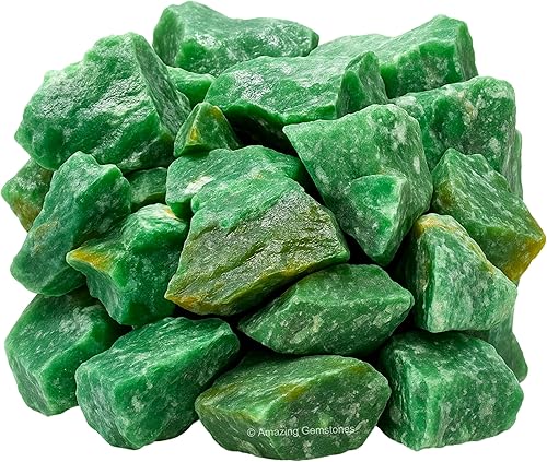 Miniatura 3 de 2 piezas de cristales crudos de aventurina verde oscuro y piedras curativas, rocas naturales para rodar y hacer tú mismo, piedras y cristales crudos