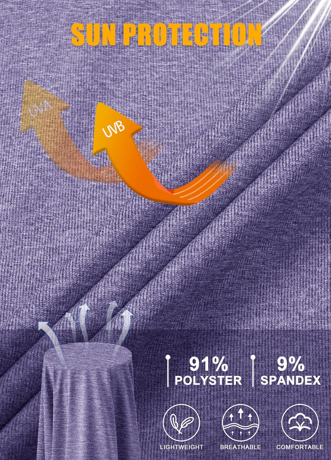 MAGCOMSEN Men's 1/4 Zip Pullover UPF 50+ Long Sleeve Sun Protection Sports Shirts Lightweight Athletic Workout Shirt - Image 6