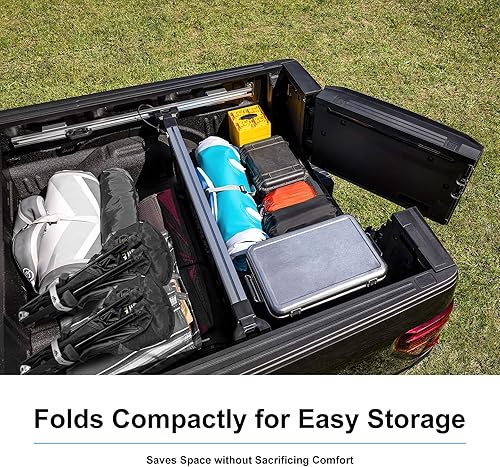 Miniatura 4 de MTRVR Sillas de campamento plegables de respaldo alto, sillas de campamento para adultos con reposacabezas, silla portátil plegable compacta para