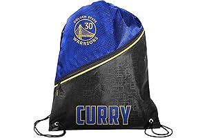 Golden State Warriors Official NBA Premium Quality Diagonal Zipper Drawstring Backpack