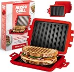 Microwave Sandwich Maker, Toaster, 4 Minute Grill, Grilled Cheese, Crispy, Toastie Maker, Panini Press, Dishwasher Safe, Microwave Grill, Office, Home, Travel & School Dorms (Purple, Regular)