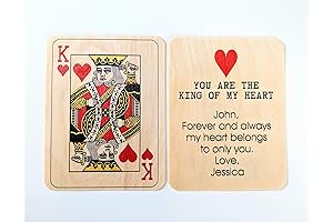 Wooden Heart Valentines Card for Him: A Personalized Expression of Love
