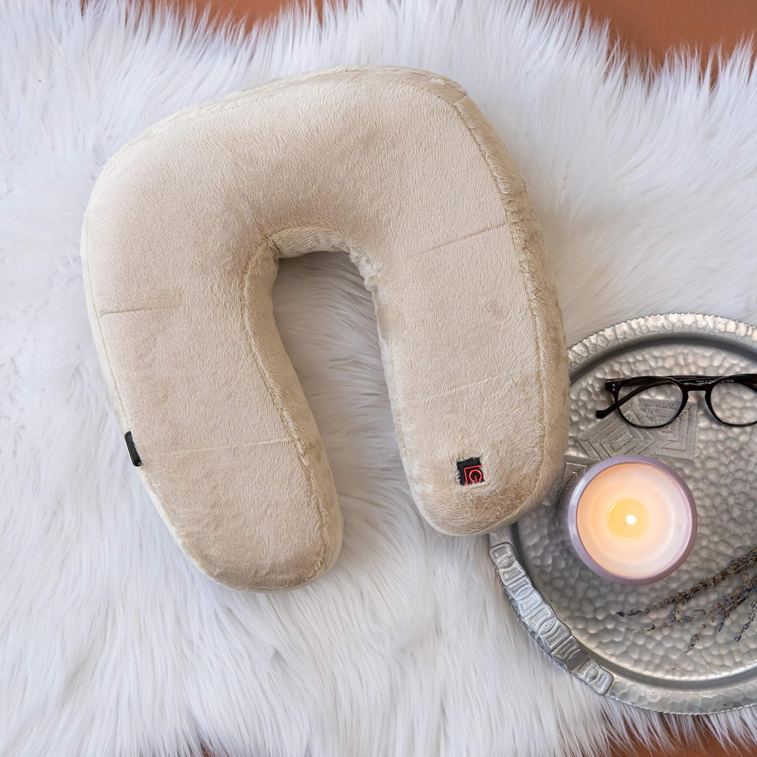 Heated Travel Pillow by Volt, Comes with a Rechargeable 5v USB Battery, Perfect for Staying Comfy at Home or When Commuting, Memory Foam to Help Contour to Your Neck and Head, Machine Washable Cover