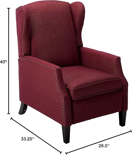 Miniatura 3 de Christopher Knight HomeReclinador de tela tradicional de Wescott, rojo profundo Color rojo oscuro,gris (Light Grey Tweed),Azul marino,Tweed gris