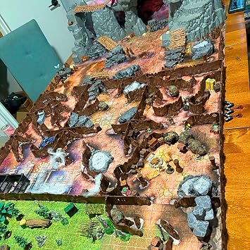 Dirt Cheap Dungeons Modular Cavern System - Ogre Set TT RPG Terrain Building for Dungeons & Dragons, Pathfinder, War Gaming, and More!