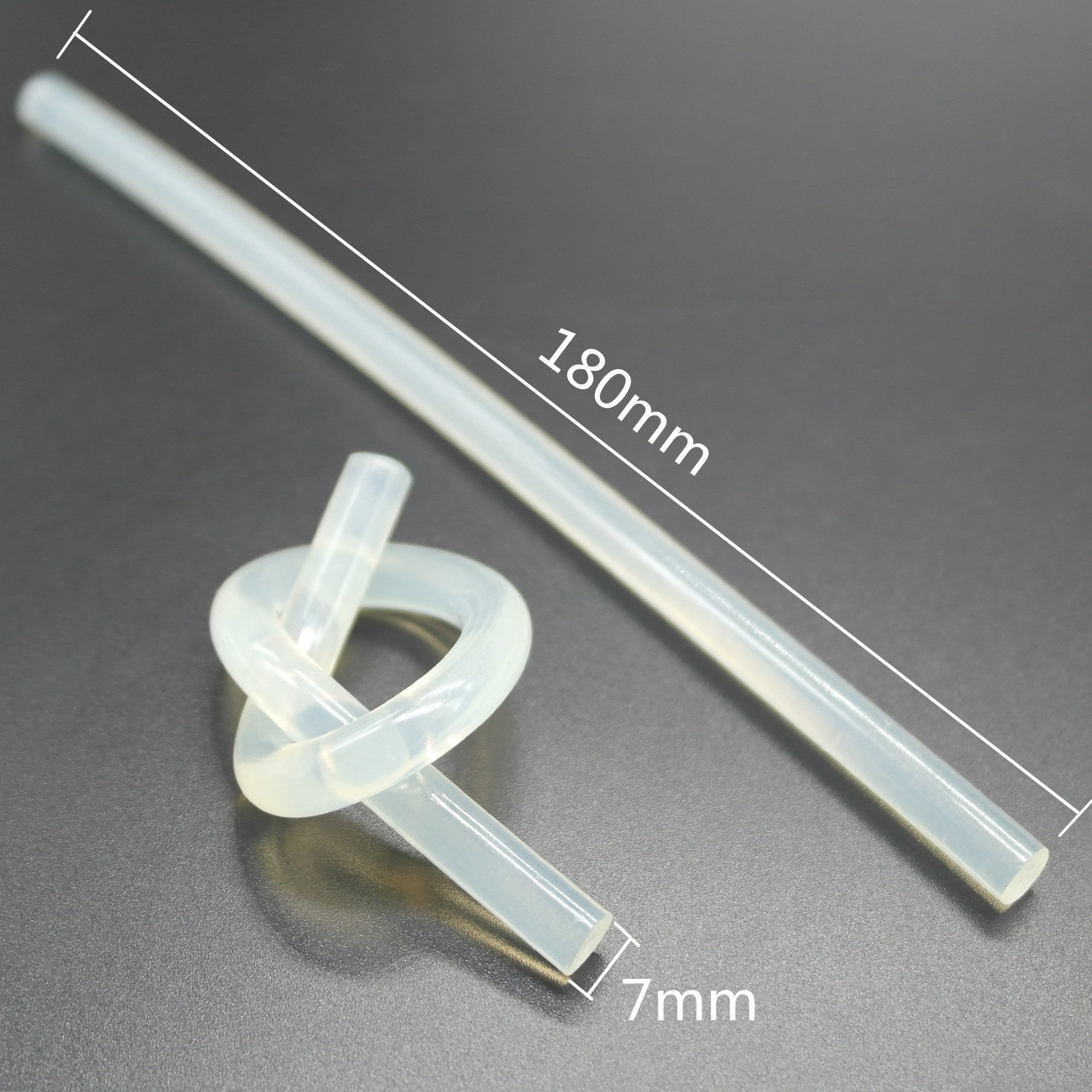 100 Pezzi 7x180 mm Transparente Colla a Caldo Bastoncini per Pistola Colla a Caldo