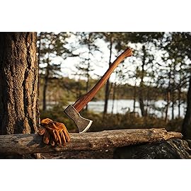 1844 Helko Werk Germany Traditional Black Forest Woodworker Axe - Made in Germany Hand Forged Bushcraft Axe and Forest Axe for Cutting Head 2.25 lbs, Handle 24 in. (Black Forest Wood Worker) 13562