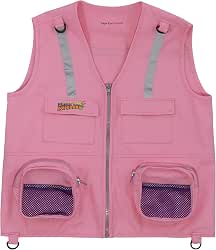 Kids Cargo Vest for Boys and Girls with Reflective Safety